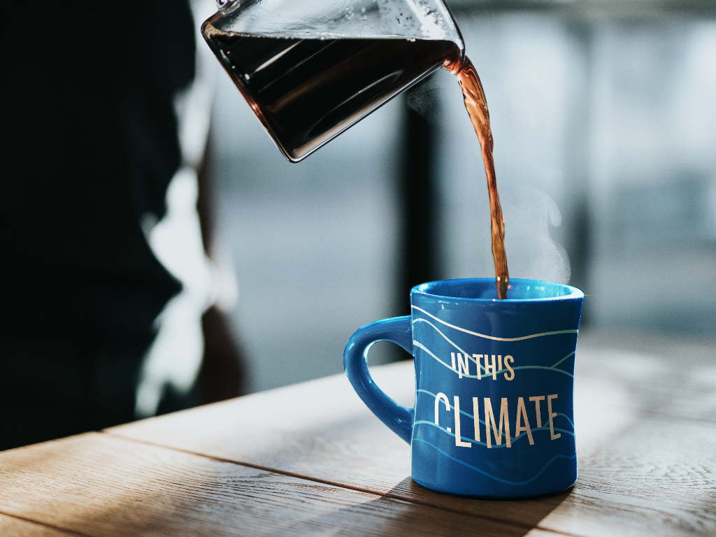 coffee pouring into a mug