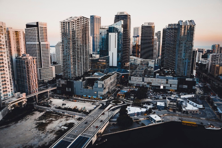 a city skyline